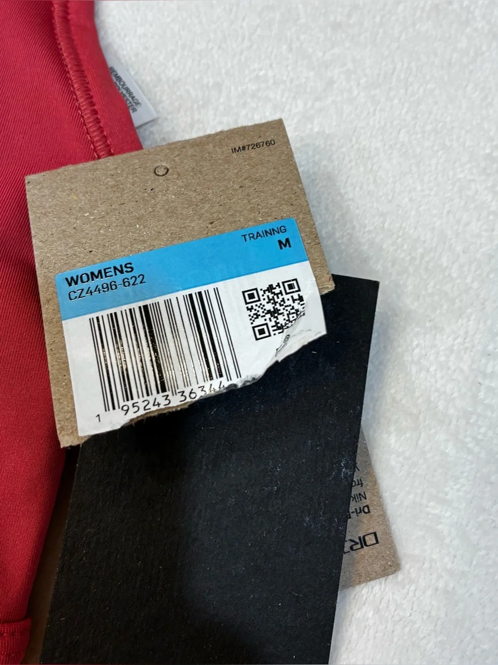 Nike Dri-FIT Swoosh Sports Bra 2 Pack Medium Support NWT  Blue Red Coral Medium - Picture 4 of 6